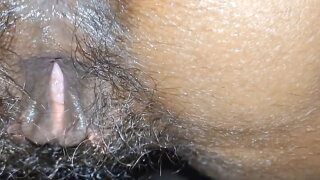 First time Desi pussy fuck deep throat blowjob deep inside her hairy pussy. 