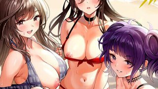 Hot cartoon girls shows boobs and masturbate 